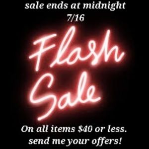 FLASH SALE ENDS 7/16 @ MIDNIGHT BEST OFFERS WANTED